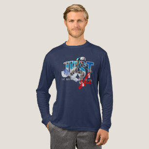 Just Ski (Dark mode) Men's Long Sleeve Tri-Blend Shirt