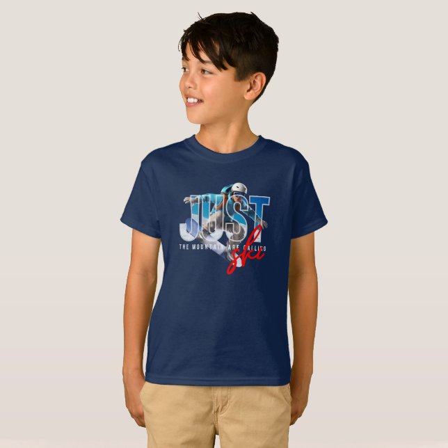 Just Ski | Kids T-Shirt (Front Full)
