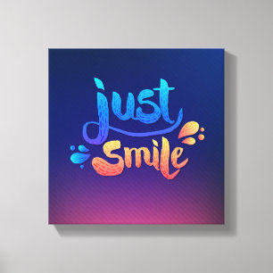 Just Smile Canvas Print