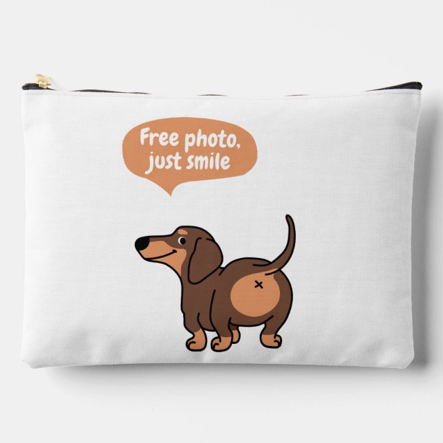 just smile, free photo accessory pouch (Front)