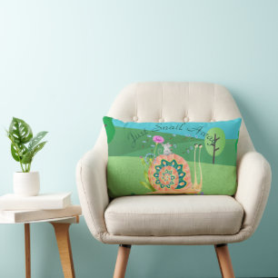 Just Snail Away Cute Snail Lumbar Cushion