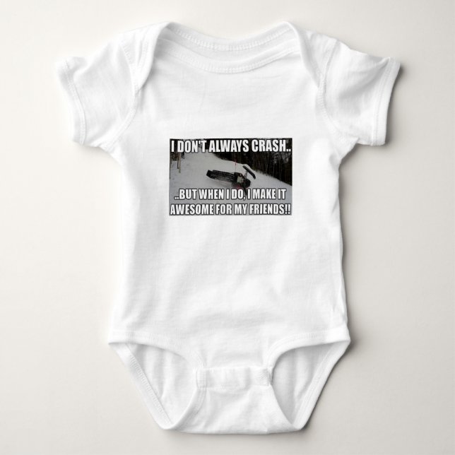 Just Snowmobiles Merch Baby Bodysuit (Front)