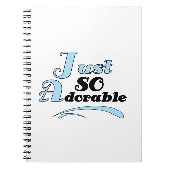 Just So Adorable Spiral Notebook (Front)