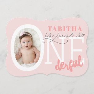 Just so ONEderful Invitation