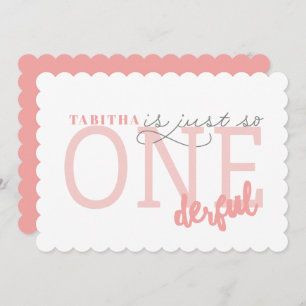 Just so ONEderful Invitation