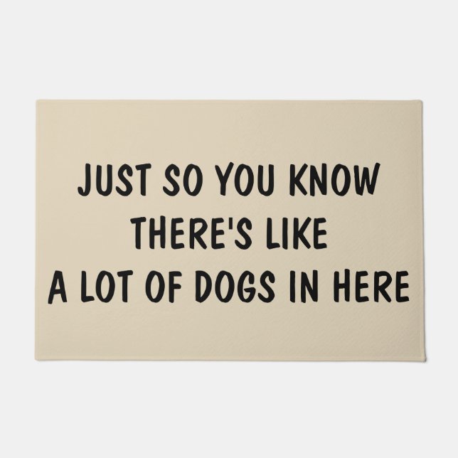 Just so you know there's like a lot of dogs in her doormat (Front)