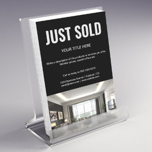 Just Sold Open House Promotional Real Estate   Flyer