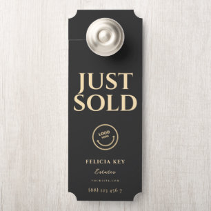 JUST SOLD Real Estate Agent QR Front Door Hanger