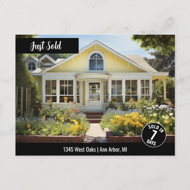 Just Sold Real Estate Marketing Branded Postcard (Front)