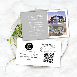 JUST sold Real Estate Marketing Postcard Business Card