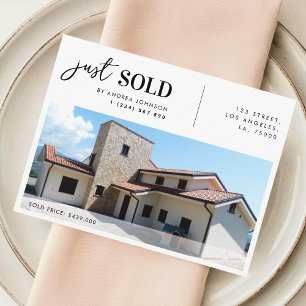 Just Sold Real Estate Photo Marketing Postcard