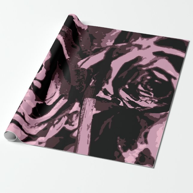 Just Some Roses Wrapping Paper (Unrolled)