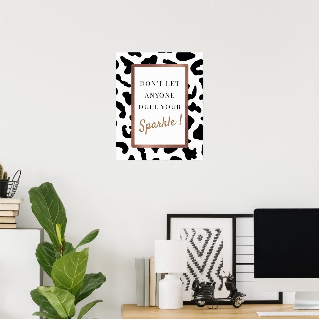 Just Sparkle | Modern Motivational Poster (Home Office)