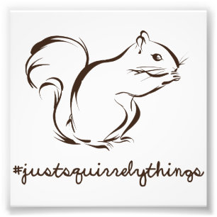 Just Squirrely Things Squirrel Photo Print