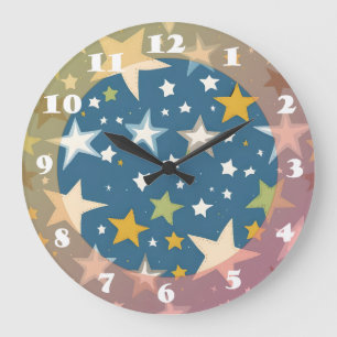 Just Stars Large Clock