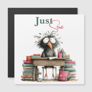 Just Start Quirky Bird Student Desk Card