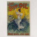 Just Stop Oil Mug More Bikes Less Cars Activist Jigsaw Puzzle<br><div class="desc">Join the movement with this eye-catching Just Stop Oil puzzle. Be warned it's hard! Featuring a unique vintage-inspired illustration of a cyclist and the powerful message "More Bikes, Less Cars, " this puzzle is the perfect challenge for any environmental campaigner or climate activist. Whether you're treating yourself or gifting it...</div>
