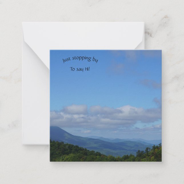 Just Stopping By Note Card (Front)