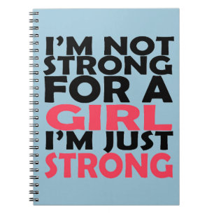 Just strong spiral notebook