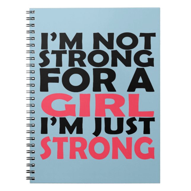 Just strong spiral notebook (Front)