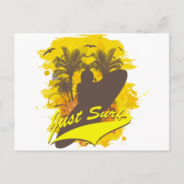 Just Surf Postcard (Front)
