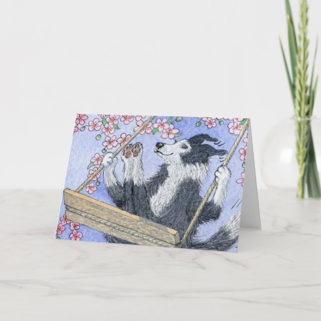 Just swingin' in the blossom card (Front)