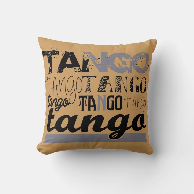 Just Tango Cushion (Front)