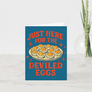 Just The Here Deviled Eggs Vintage Style Card