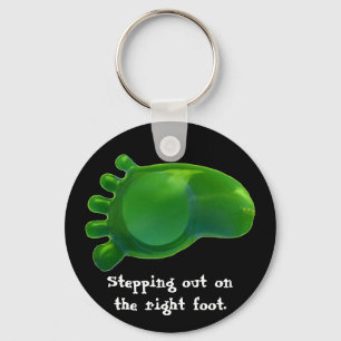 Just the Right Foot Key Ring