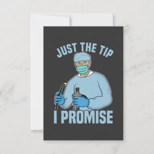 Just The Tip I Promise - Endoscopy, Colonoscopy T- RSVP Card