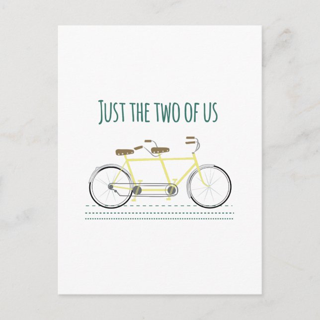 Just the two of us postcard (Front)