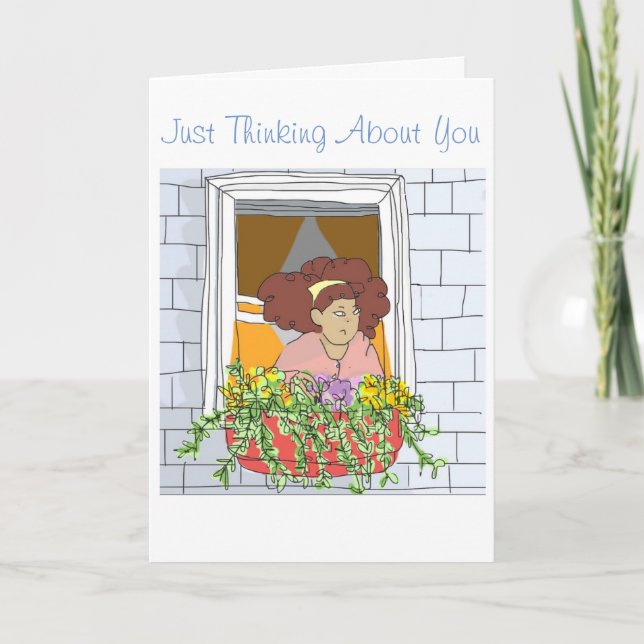 Just Thinking About You. Greeting Card (Front)