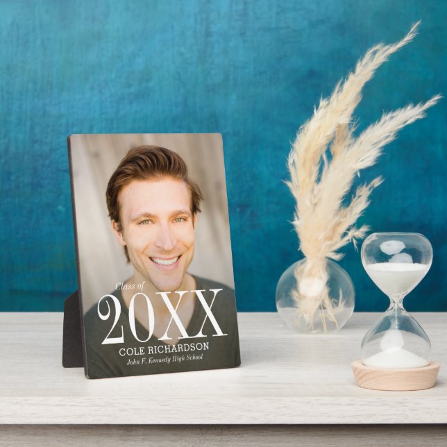 Just Timeless EDITABLE COLOR Graduation Plaque (Side)