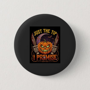 Just Tip Premise Halloween Pumpkin Bloody Knives_1 6 Cm Round Badge