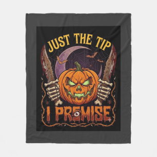 Just Tip Premise Halloween Pumpkin Bloody Knives_1 Fleece Blanket