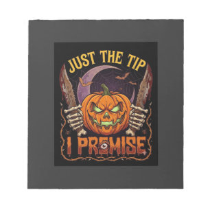 Just Tip Premise Halloween Pumpkin Bloody Knives_1 Notepad