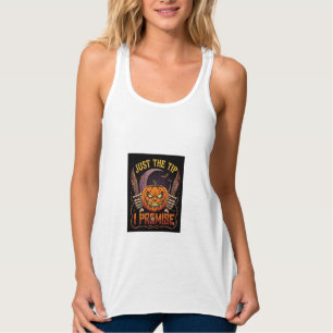 Just Tip Premise Halloween Pumpkin Bloody Knives_1 Singlet