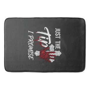 Just Tip Promise Halloween Bloody Hand Cross Bath Mat