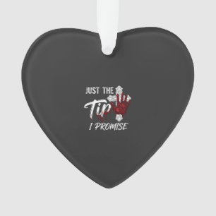 Just Tip Promise Halloween Bloody Hand Cross Ornament