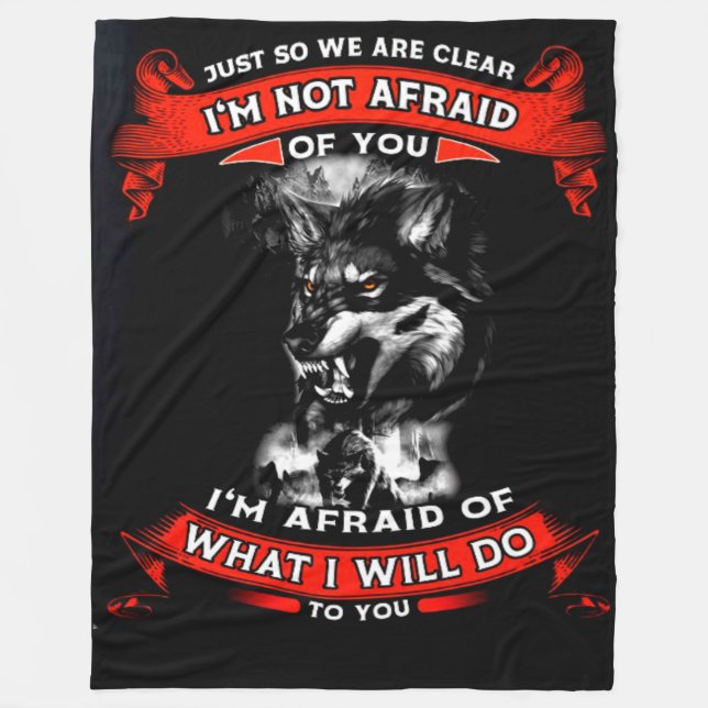 JUST to be CLEAR Fleece Blanket (Front)