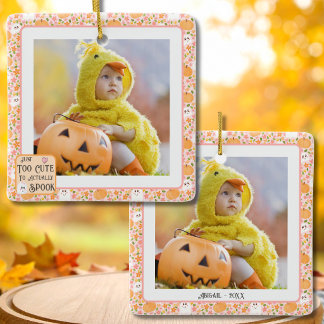 Just Too Cute to Actually Spook | Personalised Ceramic Ornament