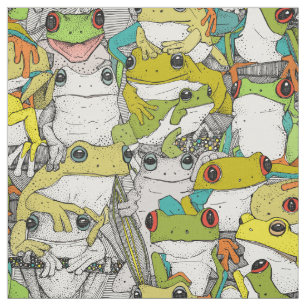 just tree frogs col fabric