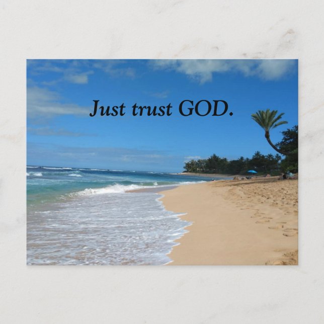 Just trust God. Postcard (Front)
