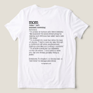 Just Trying 2 Mom, Verb  Tri-Blend Shirt