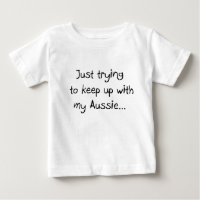 Just trying to keep up with my Aussie...