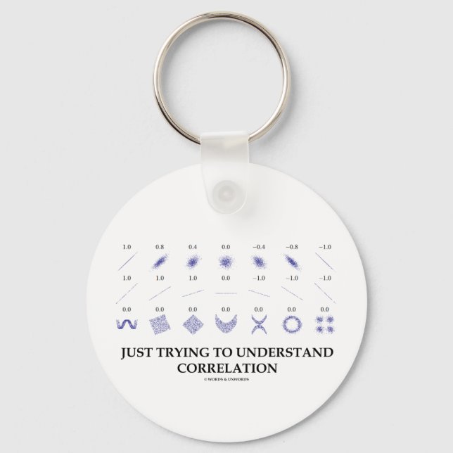 Just Trying To Understand Correlation Key Ring (Front)