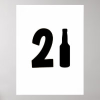 Just Turned 21 Beer Bottle 21st Birthday