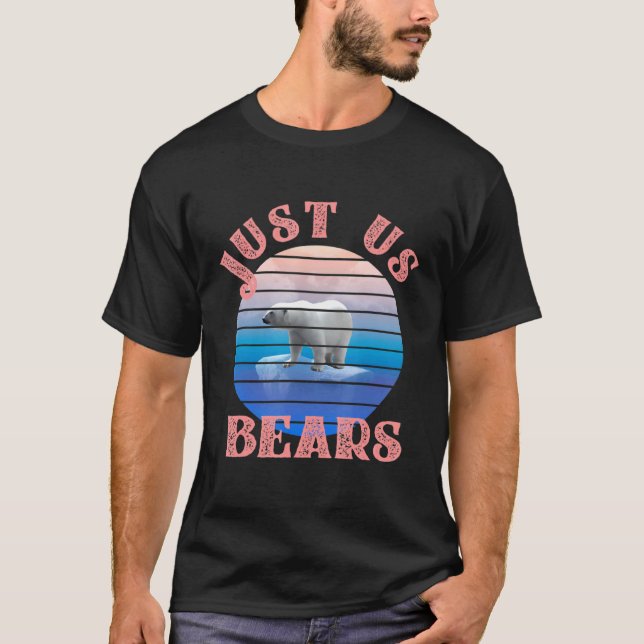 Just Us Bears  Polar Bear T-Shirt (Front)