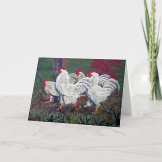 'Just Us Chickens'  Greeting Card