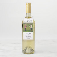 Just Us EDITABLE COLOR Save The Date Bottle Tag